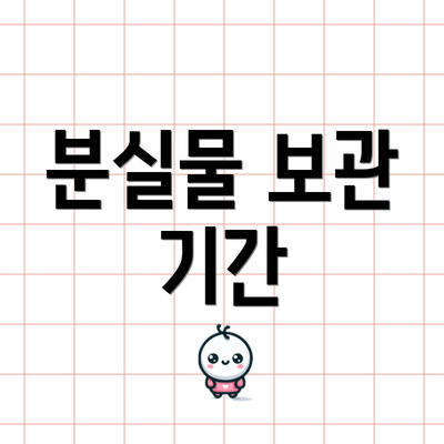 분실물 보관 기간