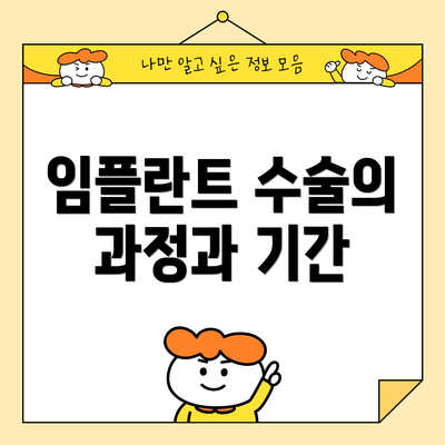 임플란트 수술의 과정과 기간