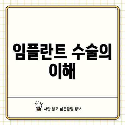 임플란트 수술의 이해