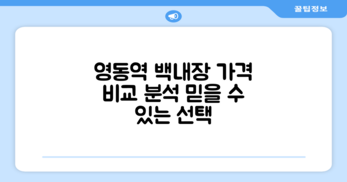영동역 백내장: 가격대 비교 분석