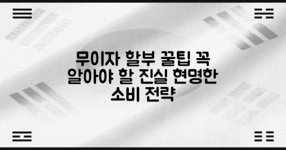 무이자 할부, 꼭 알아둘 점