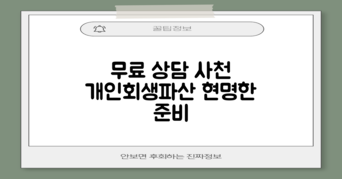 비용 무료 상담 활용법: 사천시 개인회생/파산, 현명하게 준비하는 길