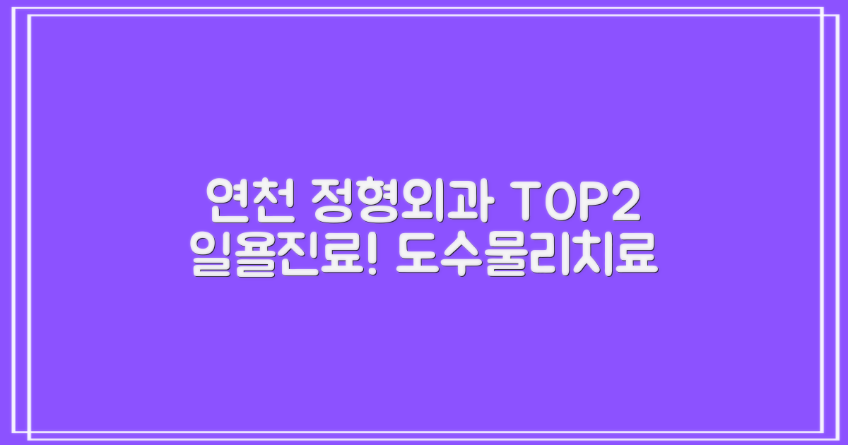 연천역 정형외과 TOP 2 추천: 일요일 진료, 도수치료, 물리치료, 척추·관절 질환 해법 총정리