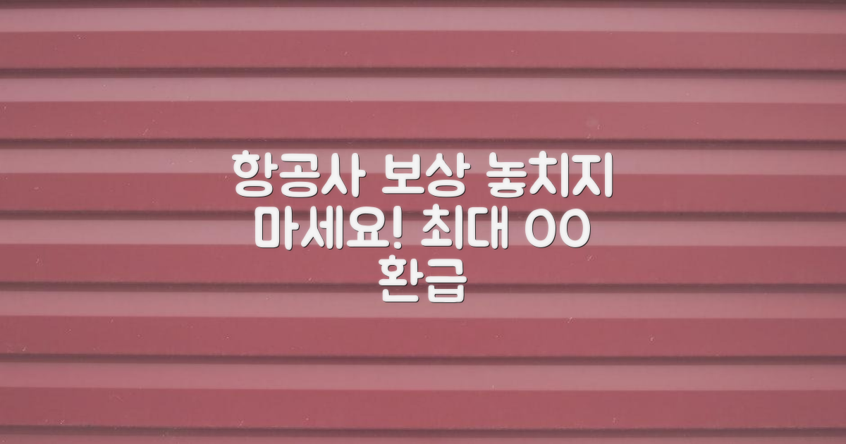 항공사로부터 무엇을 보상받을 수 있을까?