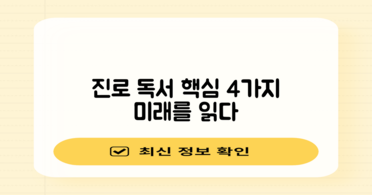 4가지 진로 독서 핵심