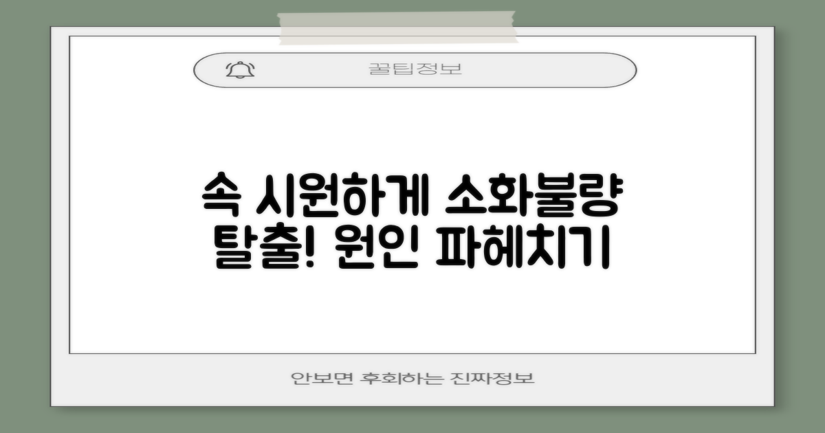 소화 불량, 원인을 찾아라