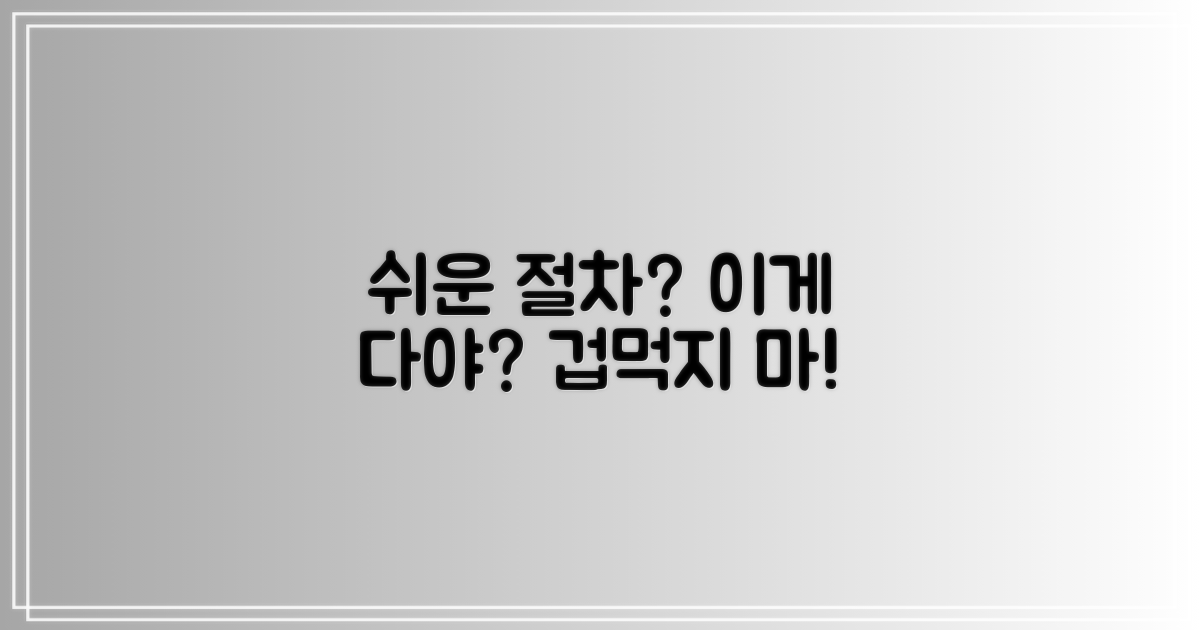절차, 복잡하지는 않을까?