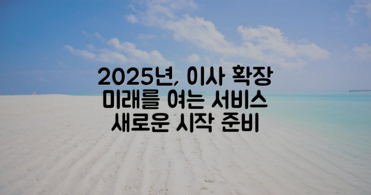 2025 미래, 이사 서비스 확장
