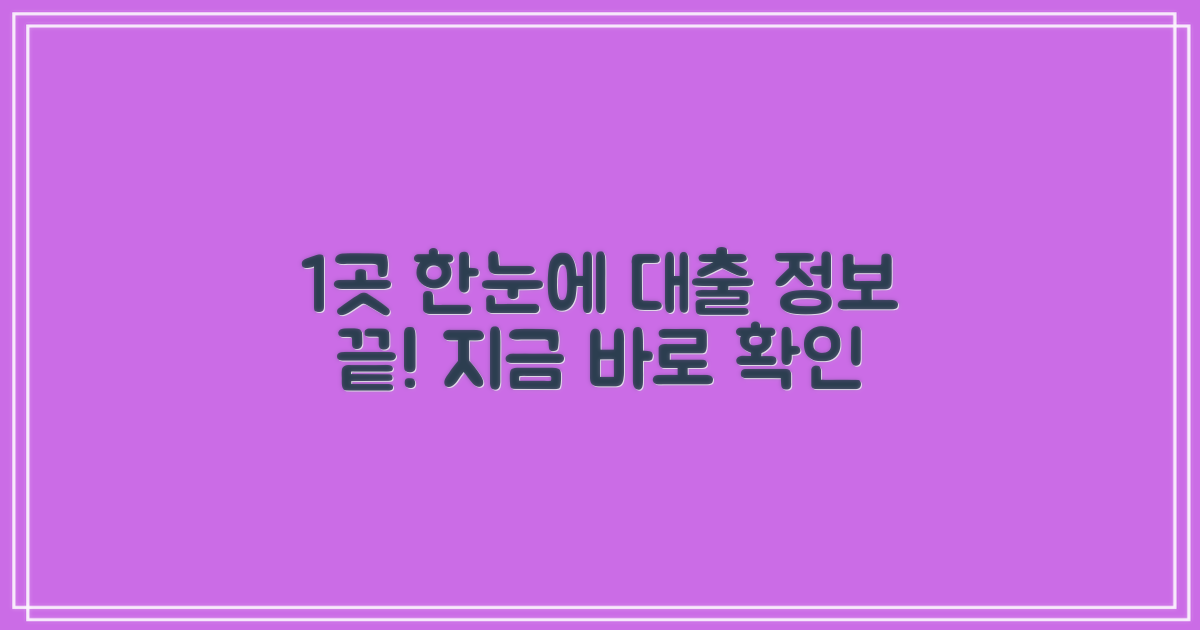 1곳 대출 정보