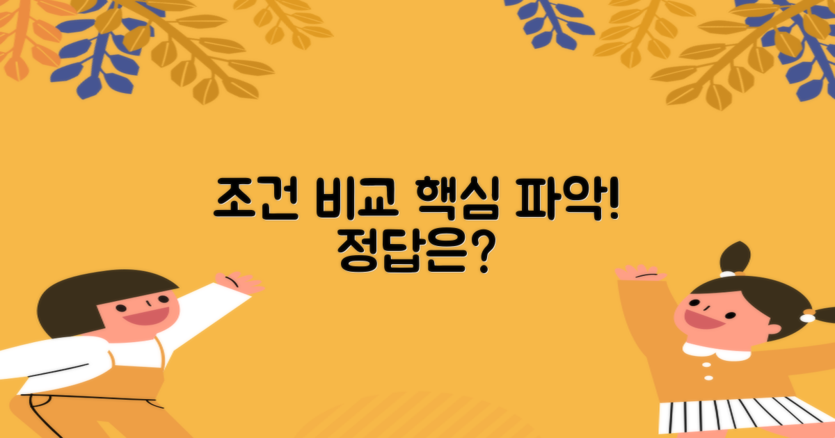조건 비교, 핵심은 무엇?