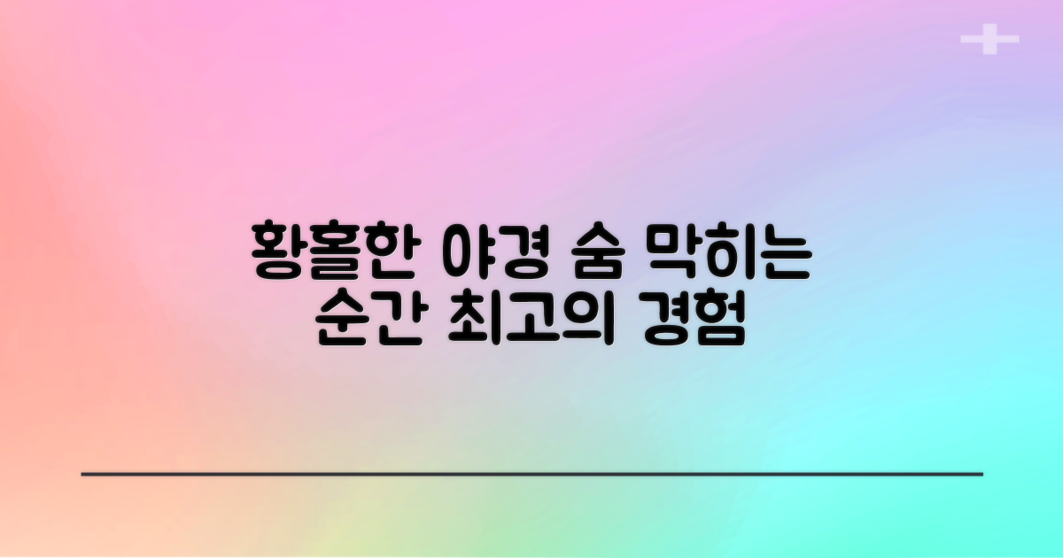 최고의 야경을 즐기세요