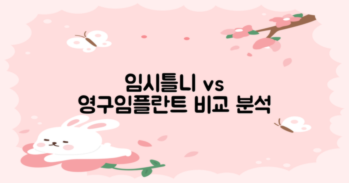임시틀니 vs 영구 임플란트