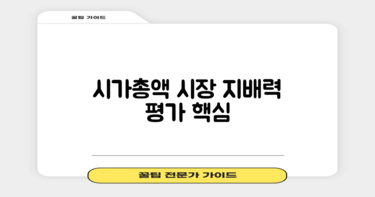 시가총액, 시장 지배력 평가