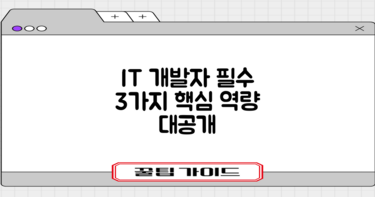 3가지 IT 개발자 필수 역량