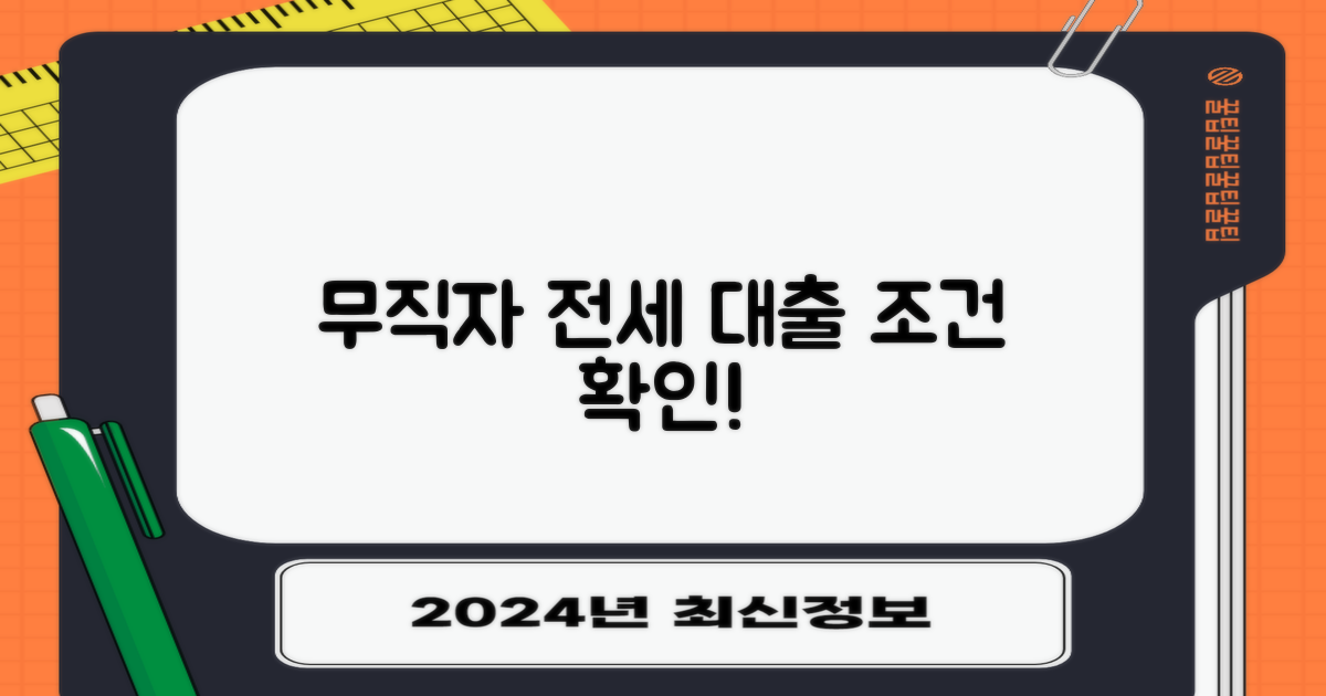 무직자 전세대출, 조건 확인하세요