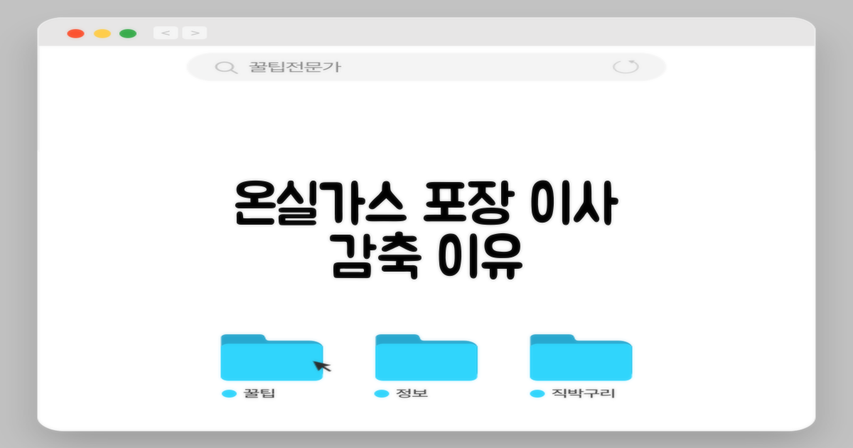 온실가스 감축, 왜 포장이사 연구소일까?