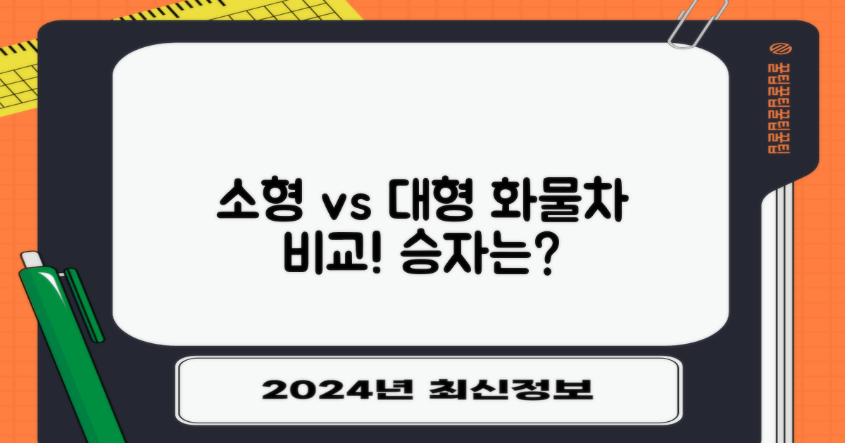 소형 vs 대형 화물차 비교