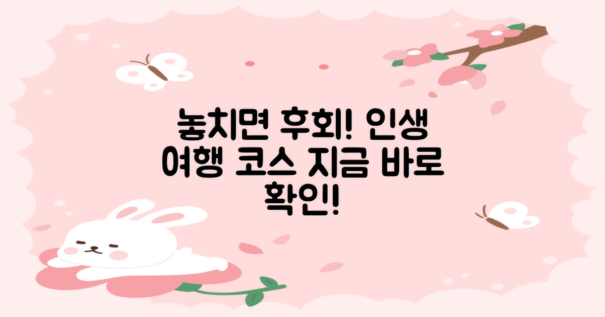 놓치면 후회! 추천 여행코스