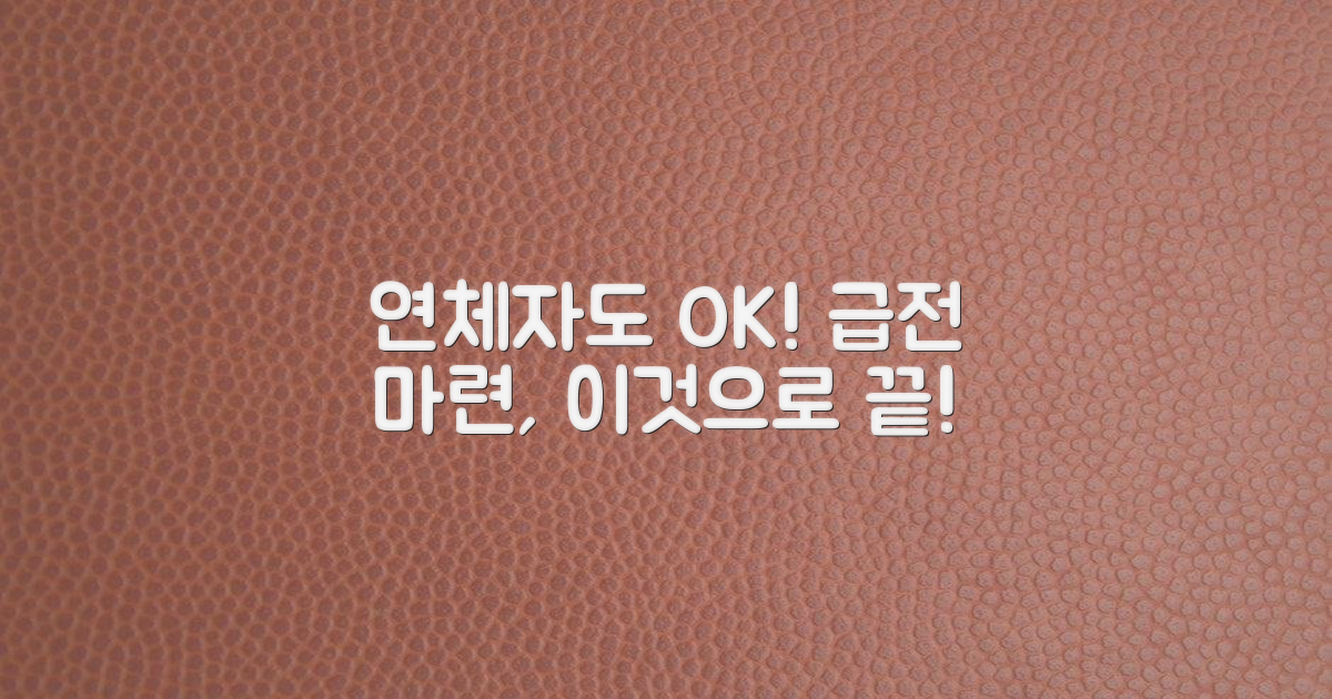 연체자도 급전 마련 가능?