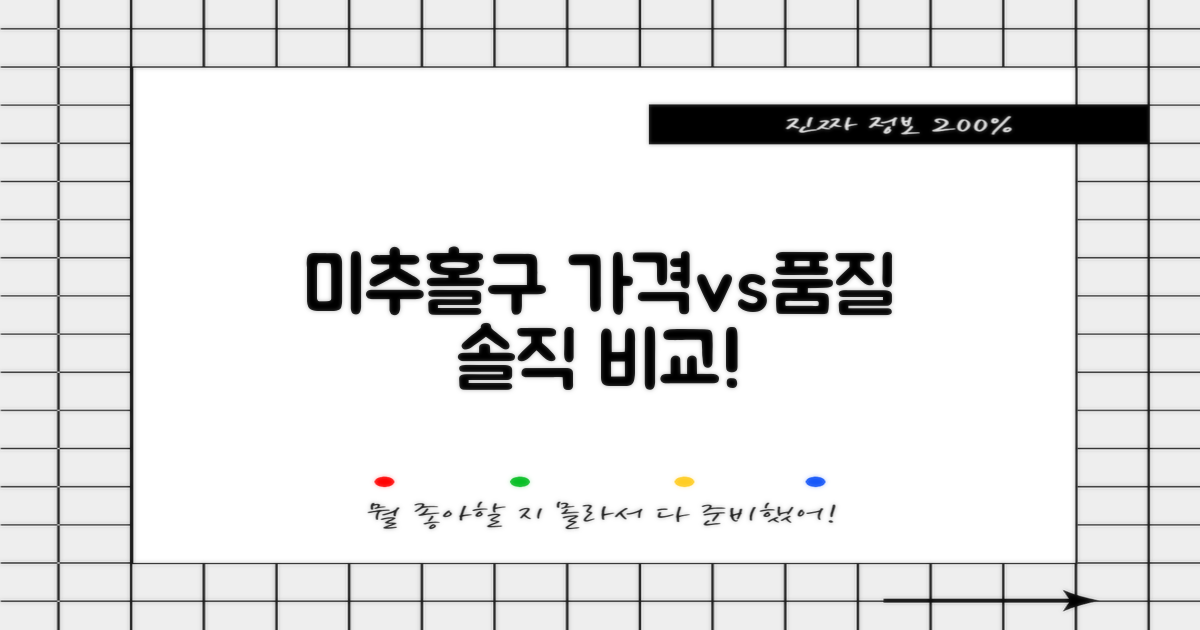 미추홀구: 가격 vs 품질 비교