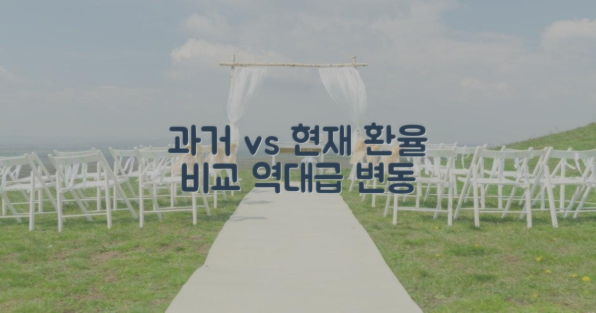 과거 환율과 현재 비교