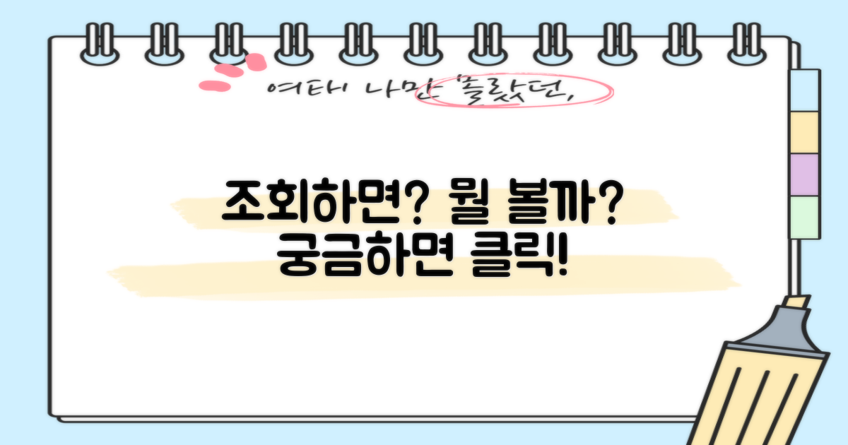 조회하면 무엇이 보일까?