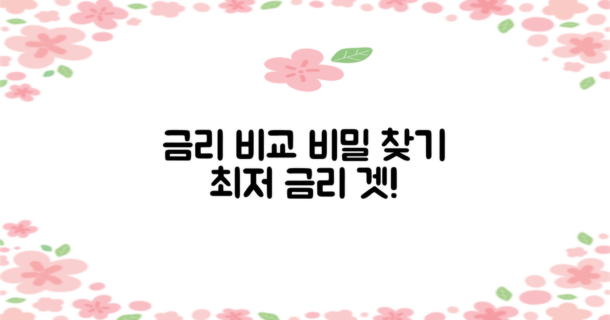금리 비교: 숨겨진 비밀 찾기