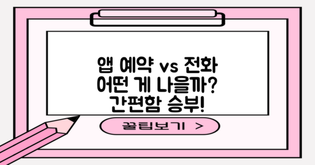 앱 예약 vs 전화 예약