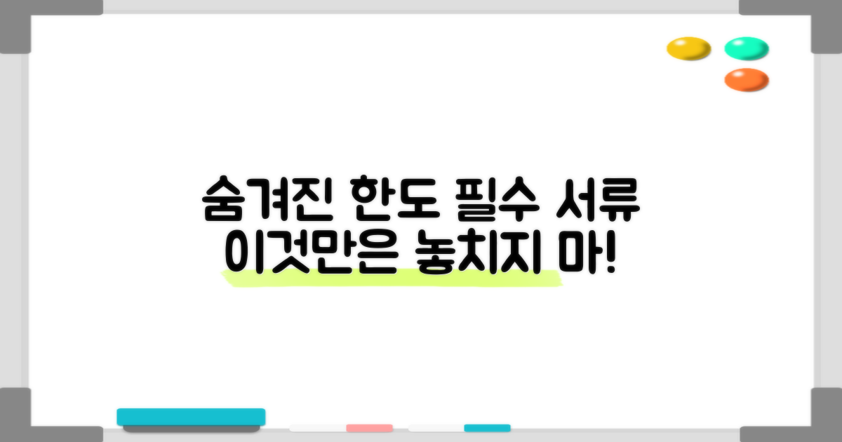 한도, 서류, 놓치기 쉬운 포인트!