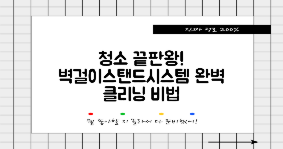 벽걸이, 스탠드, 시스템 청소법.