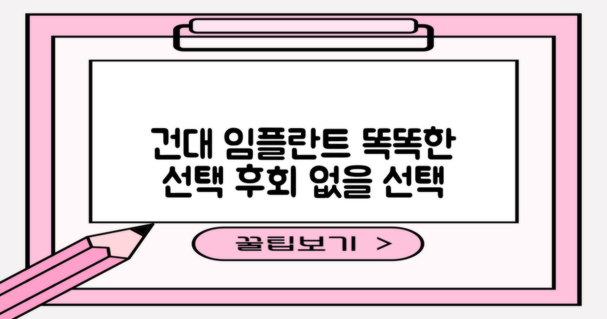 합리적 선택, 건대 임플란트 가이드