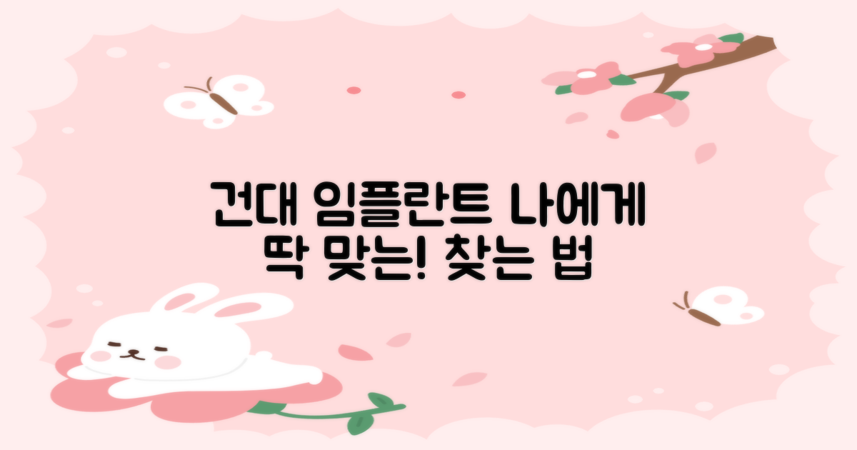 나에게 맞는 건대 임플란트 찾기